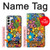 S3281 Colorful Hippie Flowers Pattern Case For Samsung Galaxy S23 Plus