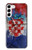 S3313 Croatia Flag Vintage Football Graphic Case For Samsung Galaxy S23 Plus