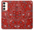 S3354 Red Classic Bandana Case For Samsung Galaxy S23 Plus