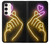 S3512 Cute Mini Heart Neon Graphic Case For Samsung Galaxy S23 Plus
