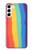 S3799 Cute Vertical Watercolor Rainbow Case For Samsung Galaxy S23 Plus