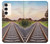 S3866 Railway Straight Train Track Case For Samsung Galaxy S23 Plus