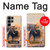 S1292 Dusty Elephant Egrets Case For Samsung Galaxy S23 Ultra