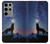 S3555 Wolf Howling Million Star Case For Samsung Galaxy S23 Ultra