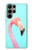 S3708 Pink Flamingo Case For Samsung Galaxy S23 Ultra