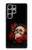 S3753 Dark Gothic Goth Skull Roses Case For Samsung Galaxy S23 Ultra