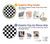 S1611 Black and White Check Chess Board Case For Samsung Galaxy A14 5G