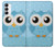 S3029 Cute Blue Owl Case For Samsung Galaxy A14 5G