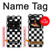 S1611 Black and White Check Chess Board Case For Motorola Moto Razr 2022