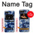 S3439 Fabric Indigo Tie Dye Case For Motorola Moto Razr 2022