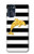 S2882 Black and White Striped Gold Dolphin Case For Motorola Moto G 5G (2023)