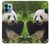 S1073 Panda Enjoy Eating Case For Motorola Edge+ (2023), X40, X40 Pro, Edge 40 Pro