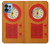 S2780 Vintage Orange Bakelite Radio Case For Motorola Edge+ (2023), X40, X40 Pro, Edge 40 Pro