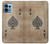 S2928 Vintage Spades Ace Card Case For Motorola Edge+ (2023), X40, X40 Pro, Edge 40 Pro