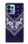 S3357 Navy Blue Bandana Pattern Case For Motorola Edge+ (2023), X40, X40 Pro, Edge 40 Pro