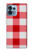 S3535 Red Gingham Case For Motorola Edge+ (2023), X40, X40 Pro, Edge 40 Pro