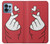 S3701 Mini Heart Love Sign Case For Motorola Edge+ (2023), X40, X40 Pro, Edge 40 Pro