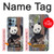 S3793 Cute Baby Panda Snow Painting Case For Motorola Edge+ (2023), X40, X40 Pro, Edge 40 Pro