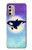 S3807 Killer Whale Orca Moon Pastel Fantasy Case For Motorola Moto G Stylus 4G (2022)