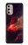 S3897 Red Nebula Space Case For Motorola Moto G Stylus 4G (2022)