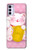 S3025 Pink Maneki Neko Lucky Cat Case For Motorola Moto G42
