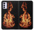 S3379 Fire Frame Case For Motorola Moto G42