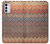S3752 Zigzag Fabric Pattern Graphic Printed Case For Motorola Moto G42