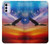 S3841 Bald Eagle Flying Colorful Sky Case For Motorola Moto G42