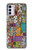 S3879 Retro Music Doodle Case For Motorola Moto G42
