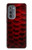 S2879 Red Arowana Fish Scale Case For Motorola Edge (2022)