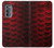 S2879 Red Arowana Fish Scale Case For Motorola Edge (2022)