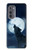 S3693 Grim White Wolf Full Moon Case For Motorola Edge (2022)