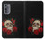 S3753 Dark Gothic Goth Skull Roses Case For Motorola Edge (2022)