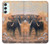 S1292 Dusty Elephant Egrets Case For Samsung Galaxy A34 5G