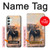 S1292 Dusty Elephant Egrets Case For Samsung Galaxy A34 5G