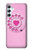 S2847 Pink Retro Rotary Phone Case For Samsung Galaxy A34 5G