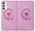 S2847 Pink Retro Rotary Phone Case For Samsung Galaxy A34 5G