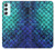 S3047 Green Mermaid Fish Scale Case For Samsung Galaxy A34 5G
