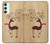 S3081 Wooden Raindeer Graphic Printed Case For Samsung Galaxy A34 5G