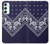 S3357 Navy Blue Bandana Pattern Case For Samsung Galaxy A34 5G