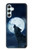 S3693 Grim White Wolf Full Moon Case For Samsung Galaxy A34 5G