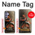 S0796 Japan Red Samurai Case For Samsung Galaxy A54 5G