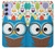 S2521 Cute Nerd Owl Cartoon Case For Samsung Galaxy A54 5G