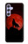 S2955 Wolf Howling Red Moon Case For Samsung Galaxy A54 5G