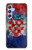 S3313 Croatia Flag Vintage Football Graphic Case For Samsung Galaxy A54 5G
