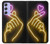 S3512 Cute Mini Heart Neon Graphic Case For Samsung Galaxy A54 5G