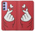 S3701 Mini Heart Love Sign Case For Samsung Galaxy A54 5G