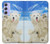 S3794 Arctic Polar Bear and Seal Paint Case For Samsung Galaxy A54 5G