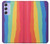 S3799 Cute Vertical Watercolor Rainbow Case For Samsung Galaxy A54 5G
