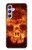 S3881 Fire Skull Case For Samsung Galaxy A54 5G